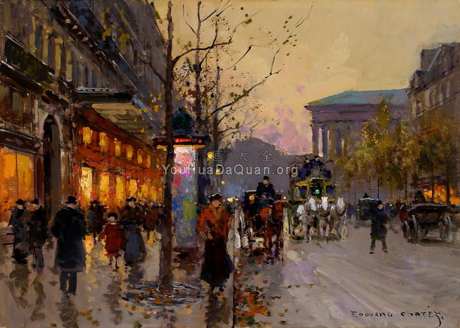 Boulevard de la Madeleine - 爱德华·科尔特斯